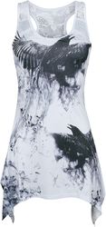 Crow Shade Lace Panel Vest, Innocent, Top
