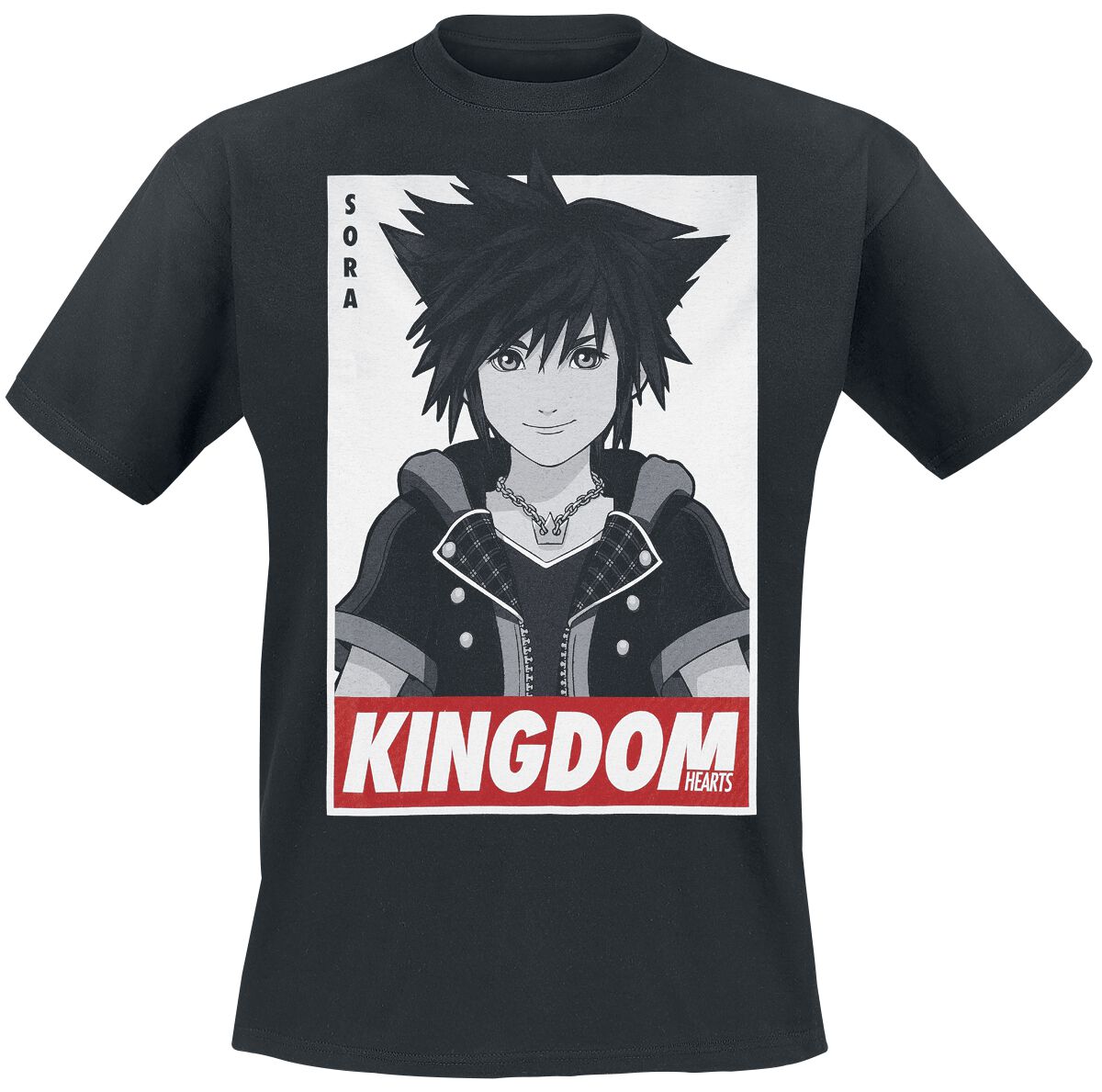 Kingdom Hearts III - Sora Square T-Shirt black