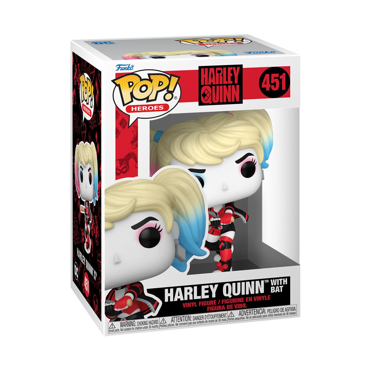 Levně Harley Quinn Vinylová figurka č.451 Harley with Bat Sberatelská postava standard