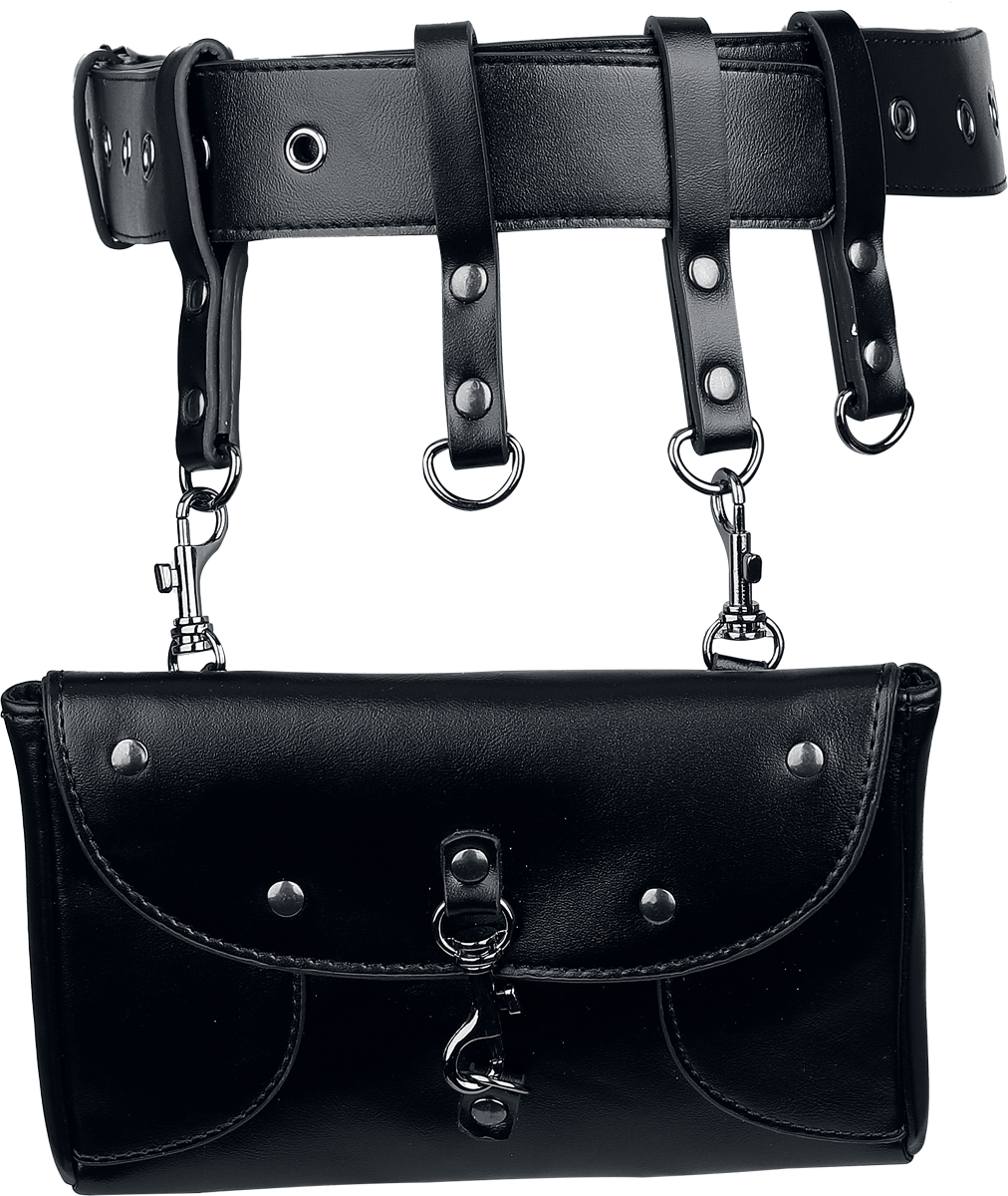 Pas Goth z Banned Alternative - Shadow Pouch Belt - Kobiety - czarny