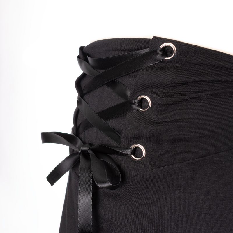 Thumbnail - Poizen Industries Zemira Skirt Mittellanger Rock schwarz in S