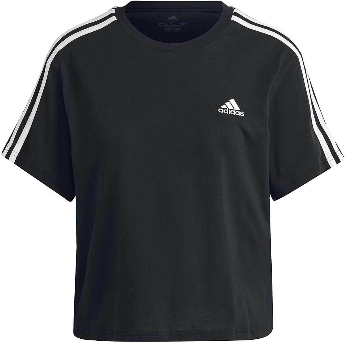 T-Shirt Manches courtes de Adidas - W 3S T - XS à L - pour Femme - noir