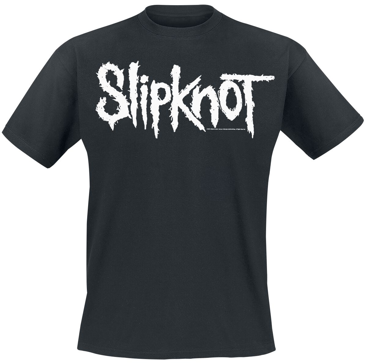 Levně Slipknot White Logo Tričko černá