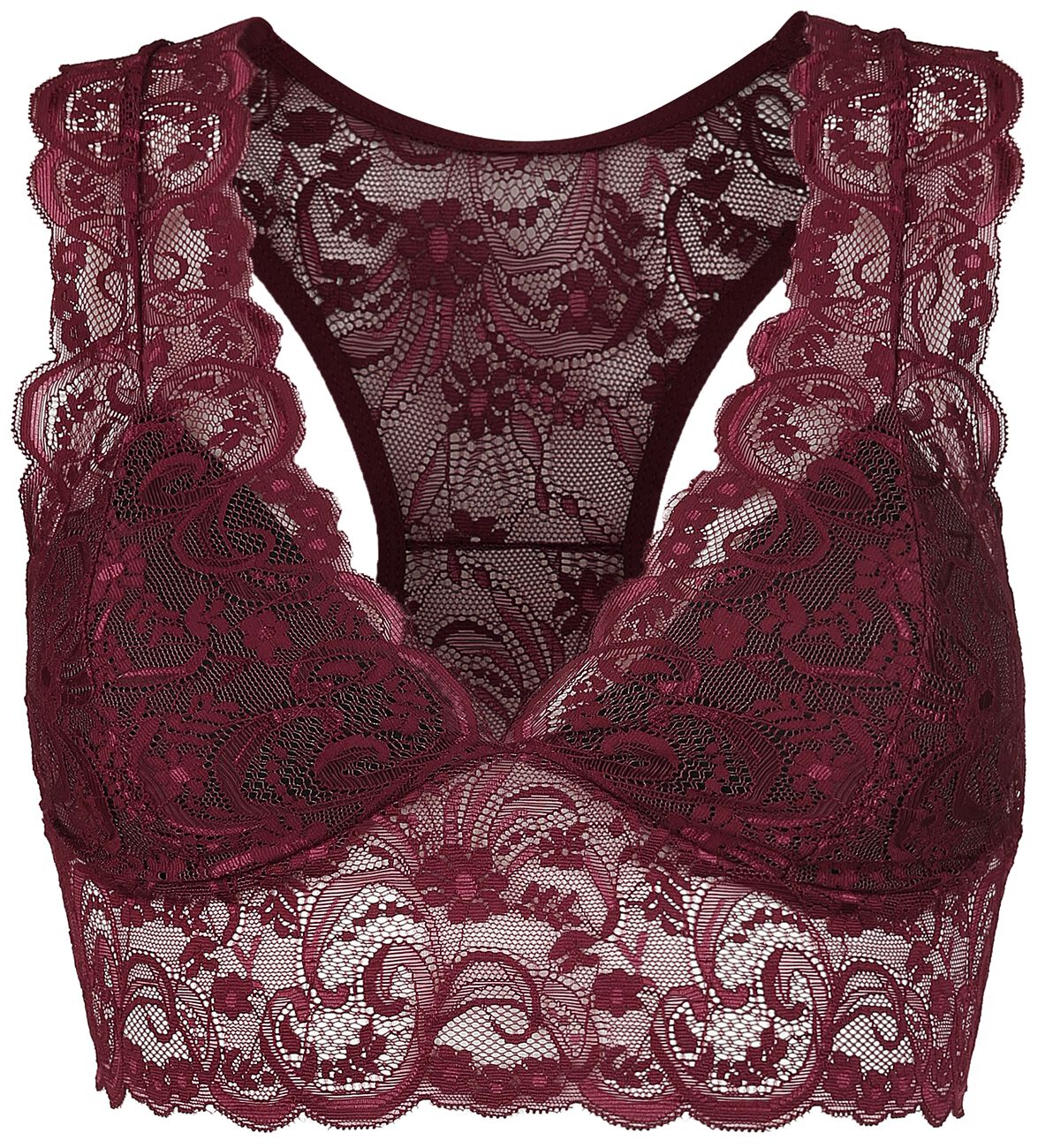Image of Black Premium by EMP You Could Be Mine Bustier bordeaux