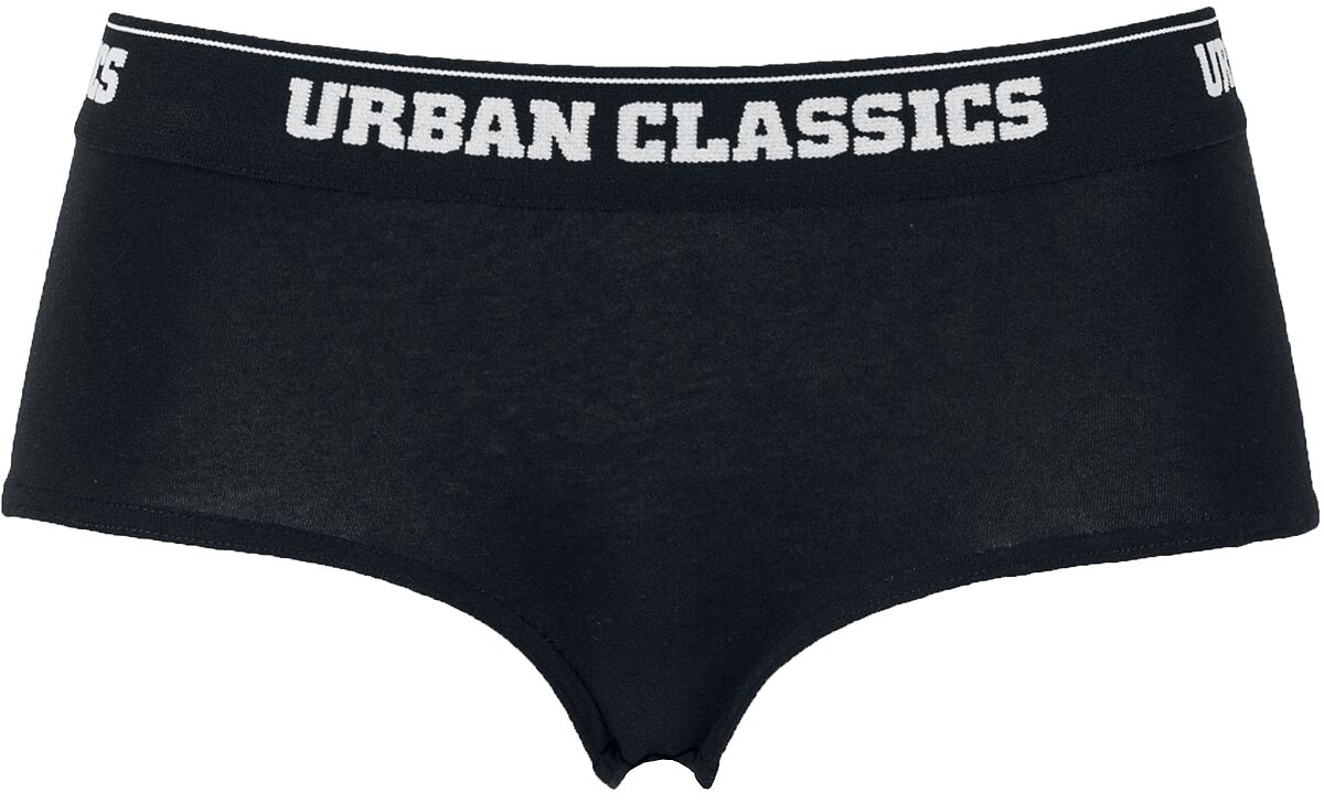 Urban Classics Ladies Logo Panty Double-Pack  Panty-Set  schwarz