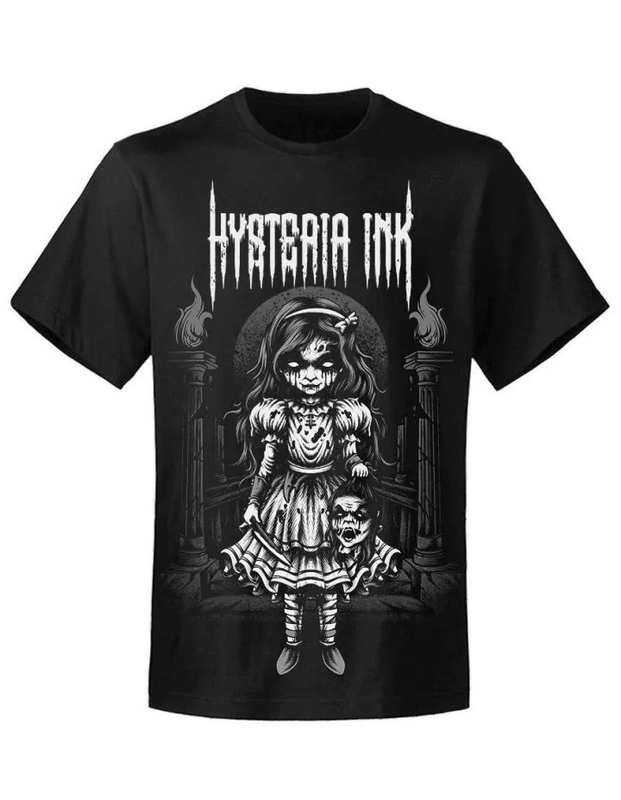 Hysteria Ink Gothic T-Shirt - Serial Killer Ink - for Men - black