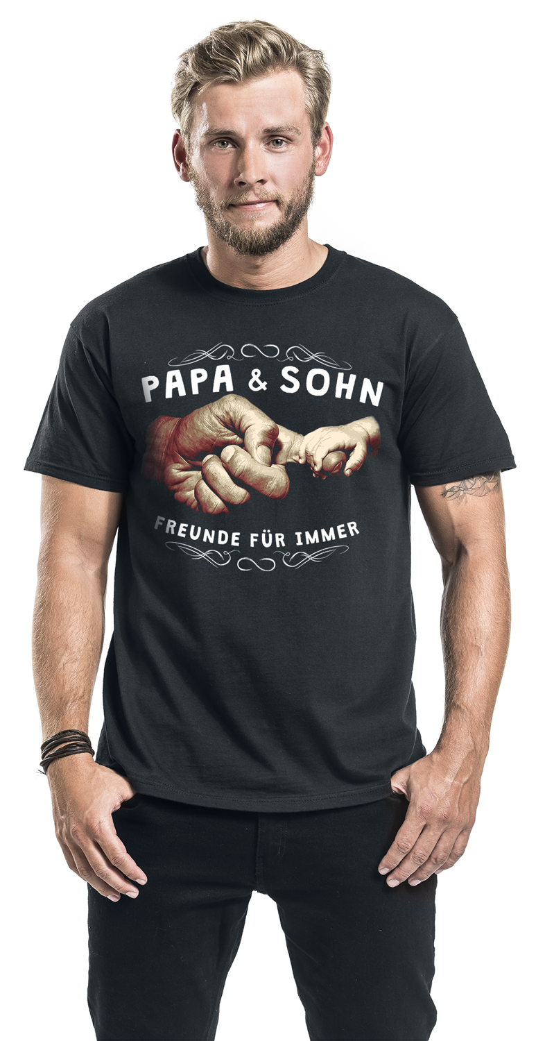 Familie & Freunde Familie und Freunde - Papa & Sohn T-Shirt schwarz