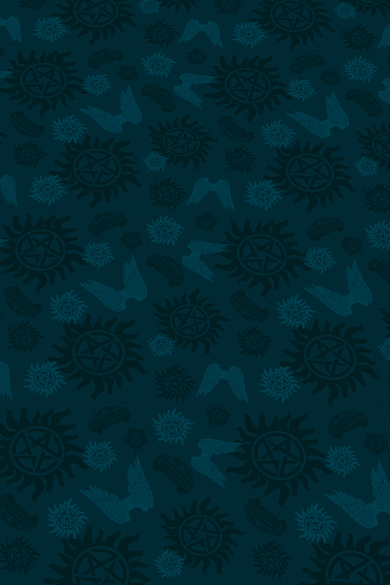 Supernatural Pentagramm Bettwäsche multicolor