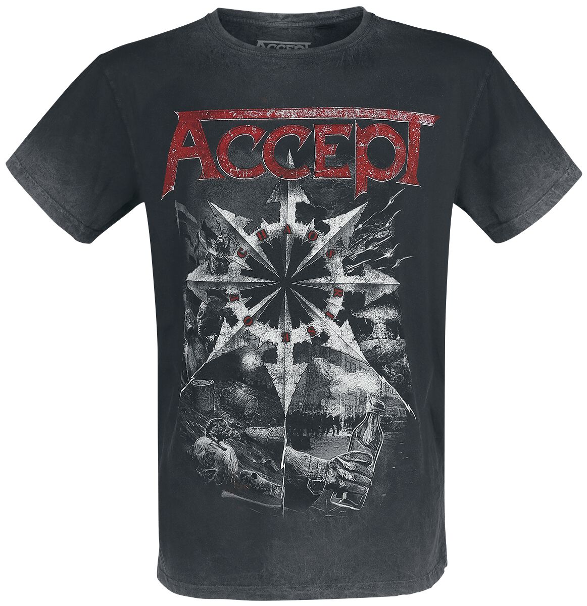 Accept Rise Of Chaos T-Shirt black grey