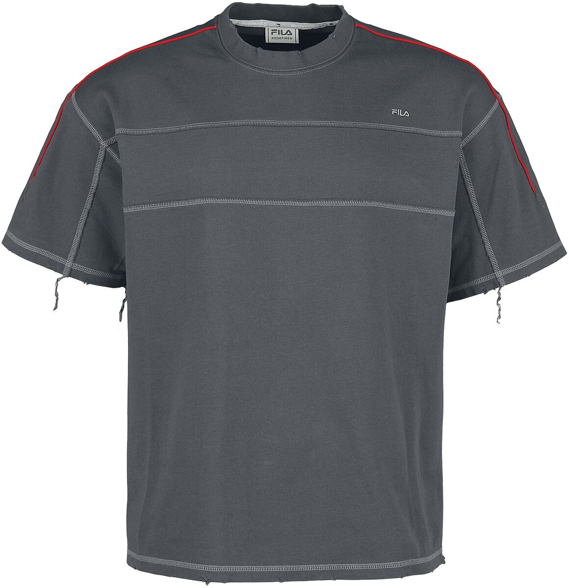 Fila S11 RUINED T-SHIRT T-Shirt dunkelgrau in M