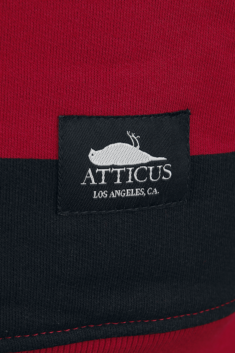 Atticus Despair Hoodie Kapuzenpullover schwarz rot