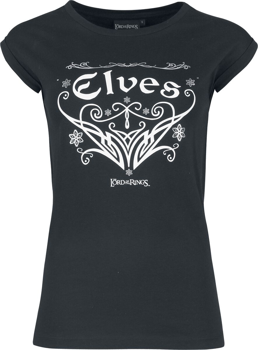 T-Shirt  di Il Signore Degli Anelli - Elves - Donna - nero