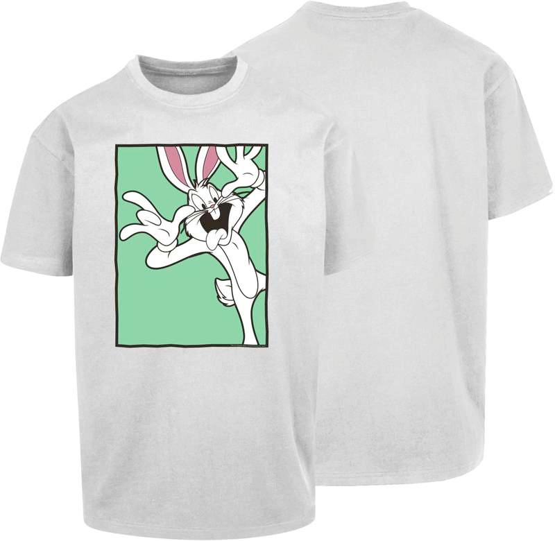 Looney Tunes  T-Shirt - Funny Face - Oversized - for Men - white