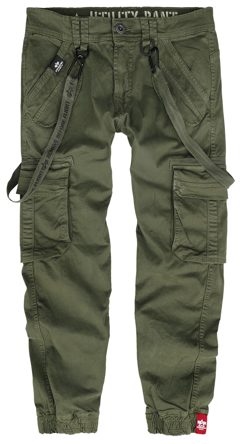 Alpha Industries UTILITY PANT Cargohose oliv in 32