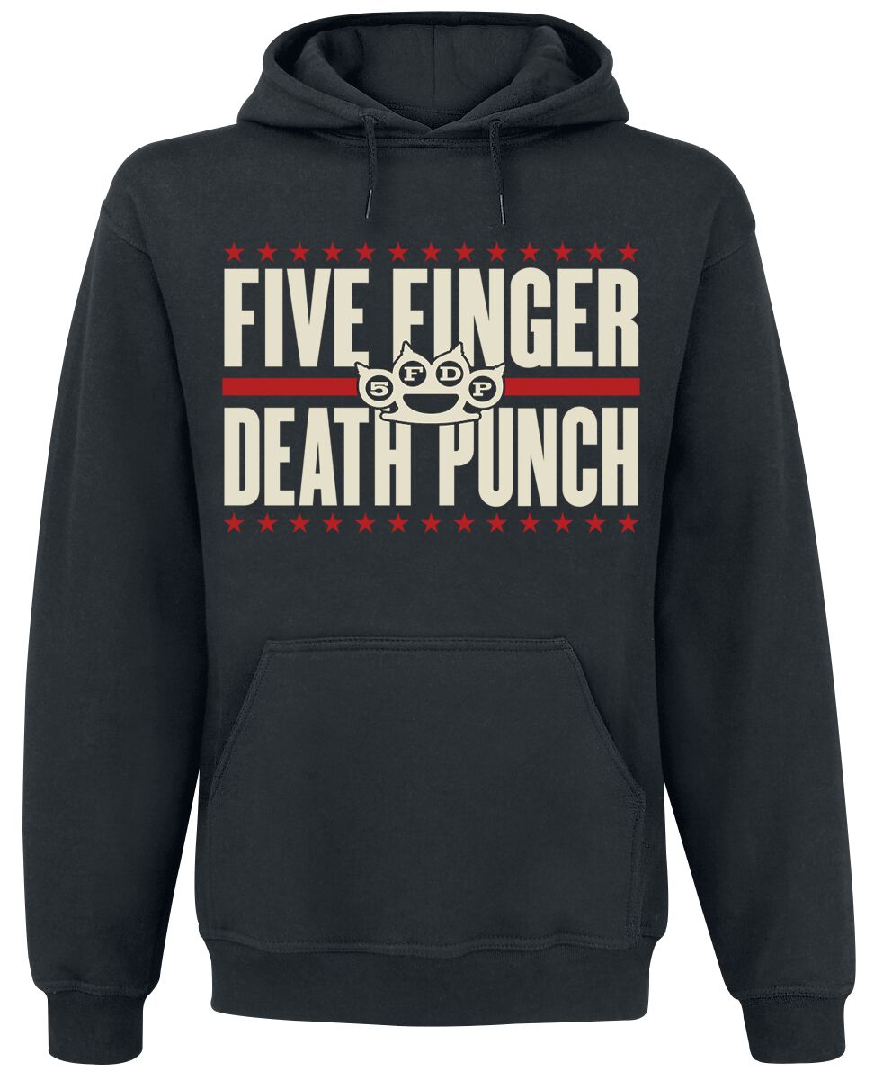 Five Finger Death Punch Kapuzenpullover - Punchagram - S bis XXL - für Männer - Größe S - schwarz  - Lizenziertes Merchandise!