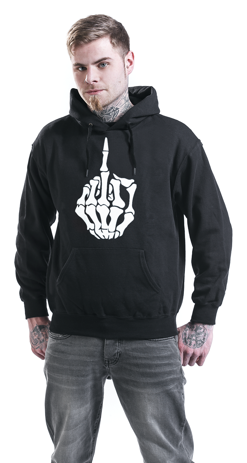 Sprüche Fuck Kapuzenpullover schwarz