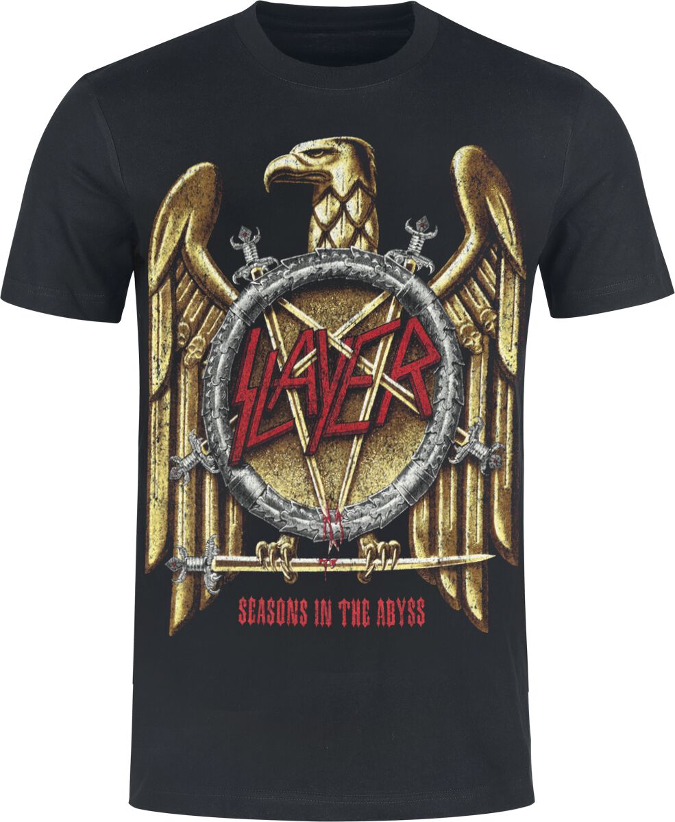 Tričko  z Slayer - Seasons Gold Eagle - Muži - černá