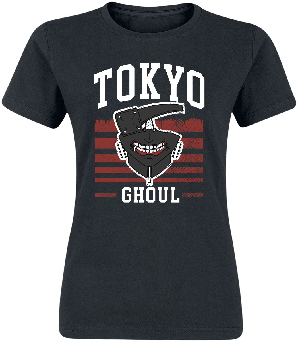 Tokyo Ghoul - Anime T-Shirt - College Dripout - S bis XXL - für Damen - Größe XL - schwarz  - Lizenzierter Fanartikel