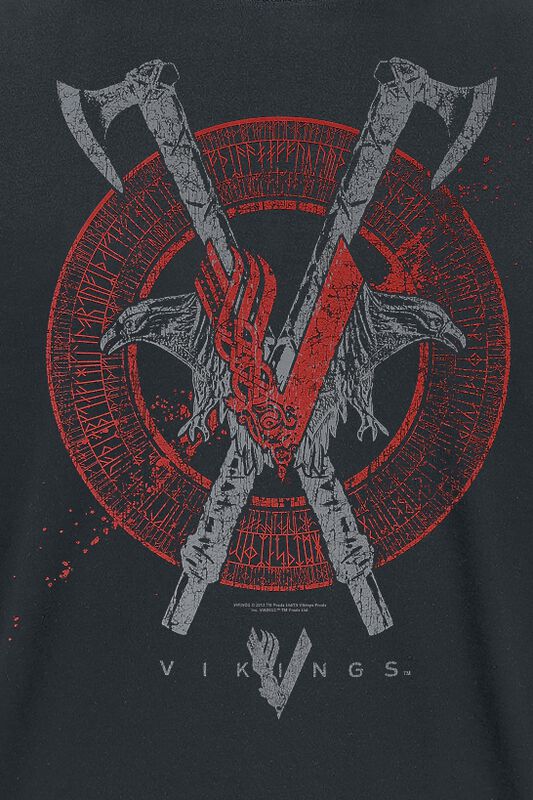 Große Größen Männer Axe & Raven | Vikings T-Shirt