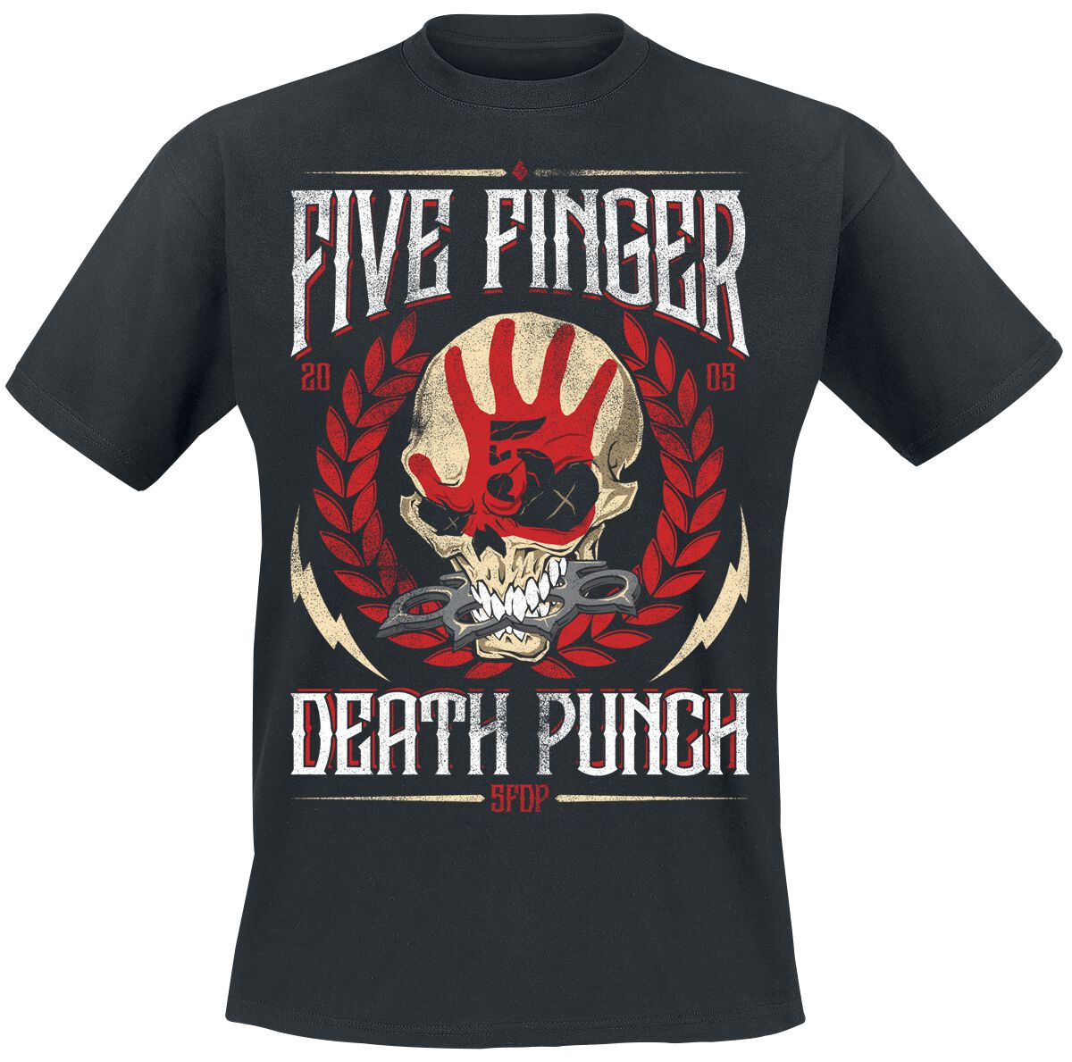 Laurel Emblem V1 T-Shirt schwarz von Five Finger Death Punch