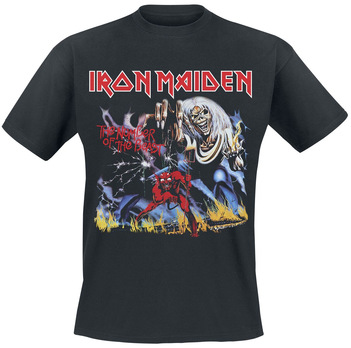 Iron Maiden T-Shirt - Stranger Number Of The Beast - M bis 4XL - für Männer - Größe L - schwarz  - Lizenziertes Merchandise!