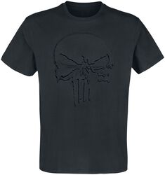 Embossed Skull, The Punisher, T-Shirt
