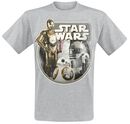 Episode 7 - The Force Awakens - Droids, Star Wars, T-Shirt