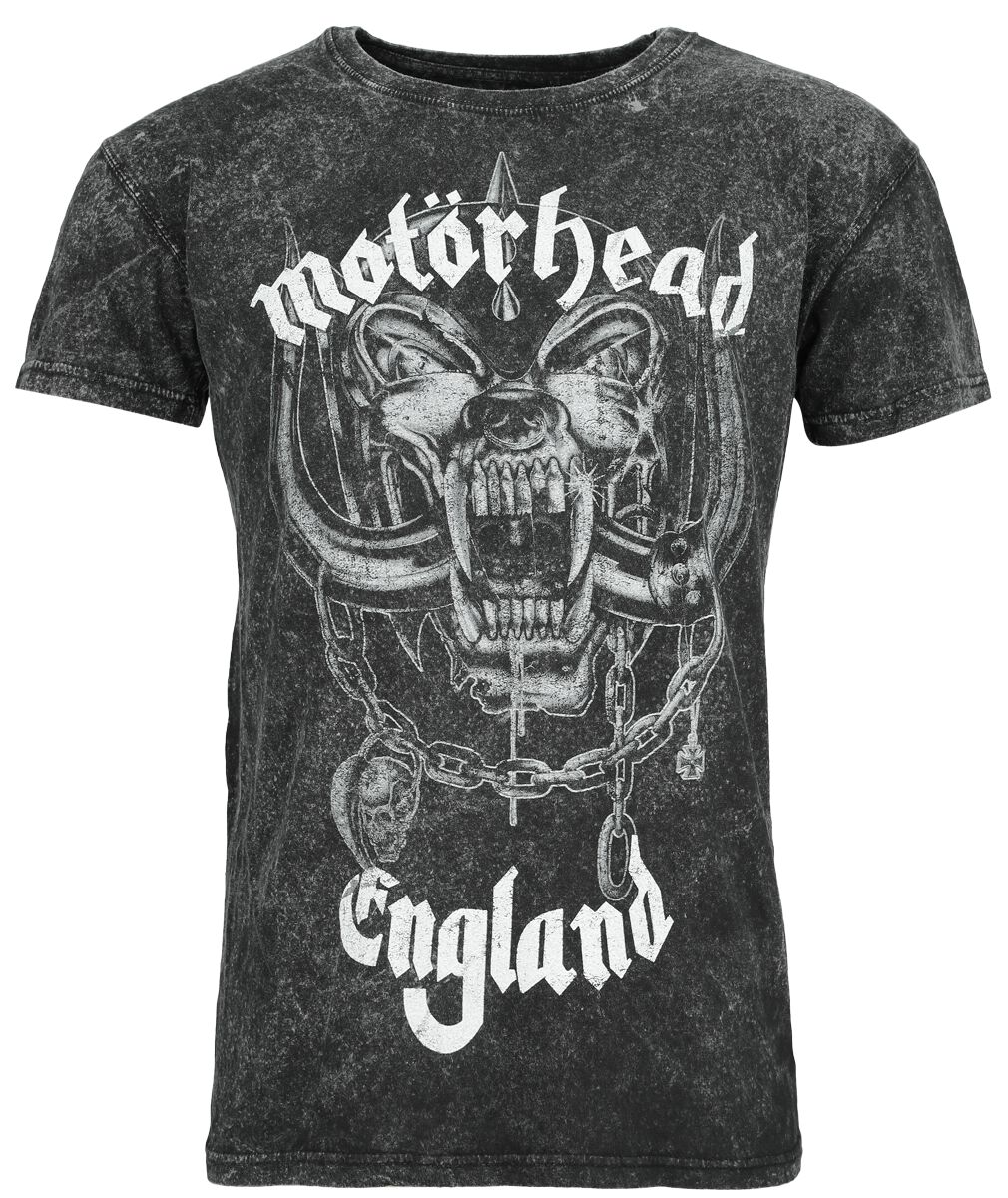 Levně Motörhead England Tričko antracitová