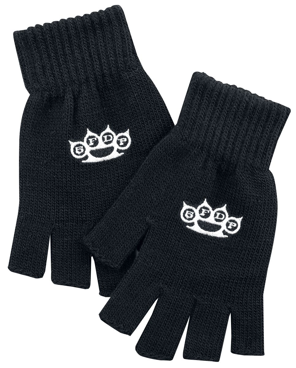 Five Finger Death Punch Kurzfingerhandschuhe 5FDP schwarz Lizenziertes Merchandise!  - Onlineshop EMP