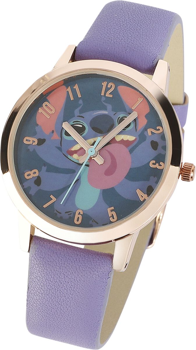 Lilo & Stitch - Disney Armbanduhren - Stitch - für Damen - blau  - Lizenzierter Fanartikel