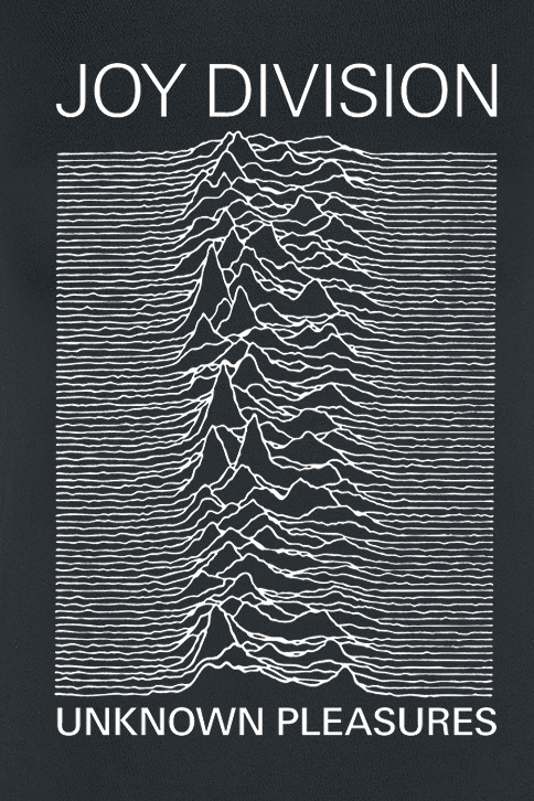 Joy Division T-Shirt - Stacked Unknown Pleasures - S bis XXL - für Damen - Größe M - schwarz  - Lizenziertes Merchandise!