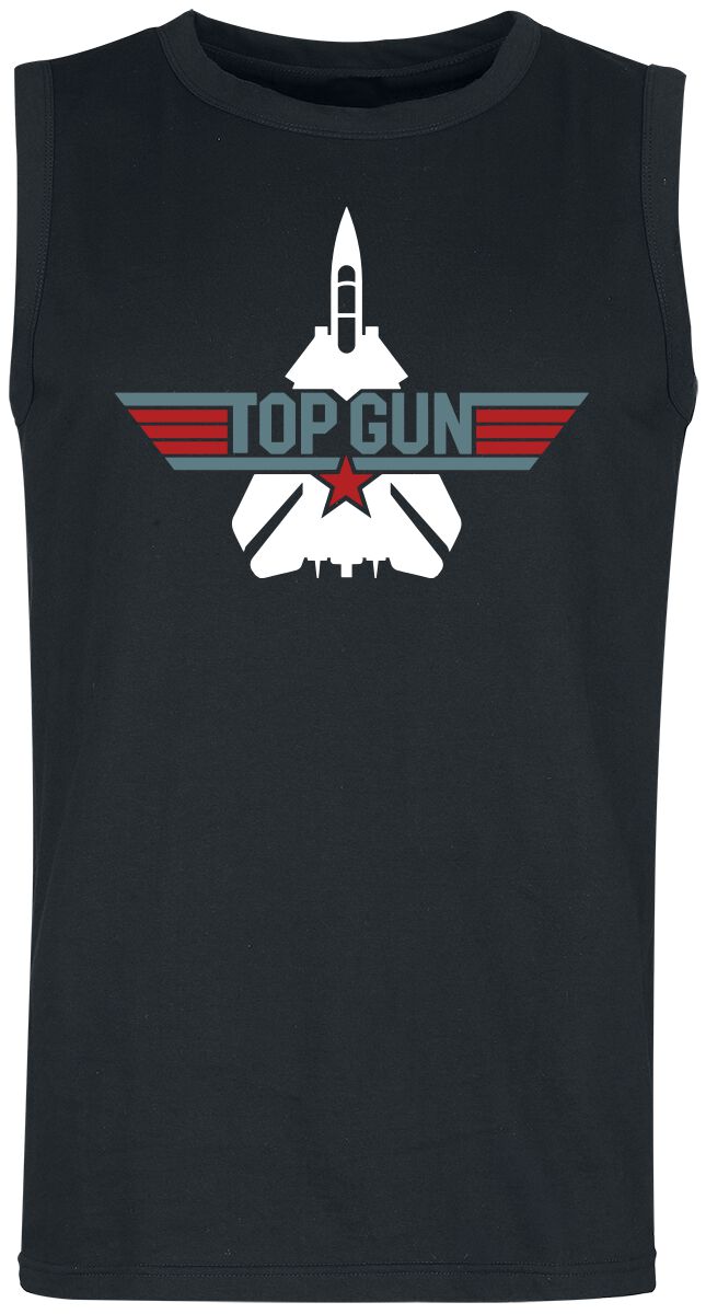 Top Gun Tank-Top - Top Gun - Logo - S bis XXL - für Männer - Größe XL - schwarz  - EMP exklusives Merchandise!