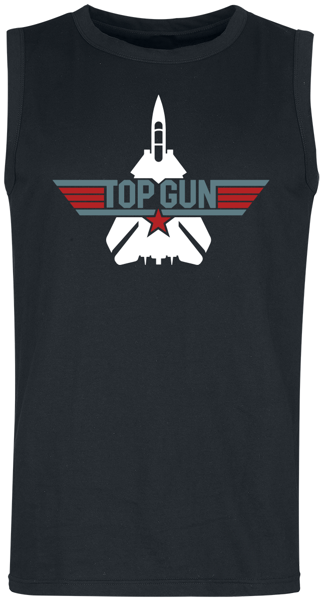 Top Gun - Top Gun - Logo - Tank-Top - schwarz - EMP Exklusiv!