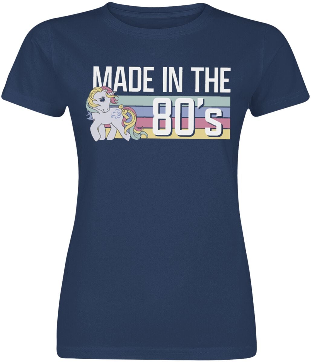 T-Shirt Manches courtes  de My Little Pony - Made in the 80's - S à XXL - pour Femme - marine
