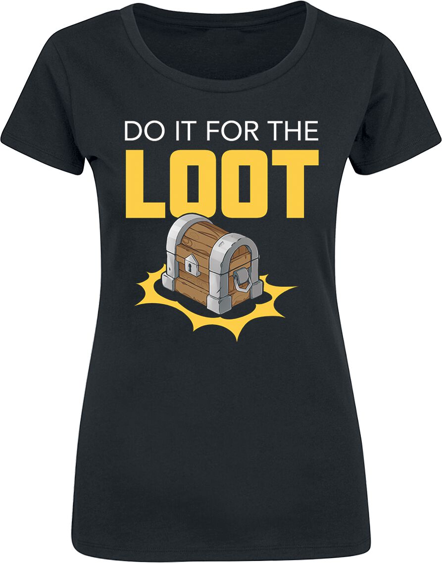 Slogans Do It For the Loot! T-Shirt black
