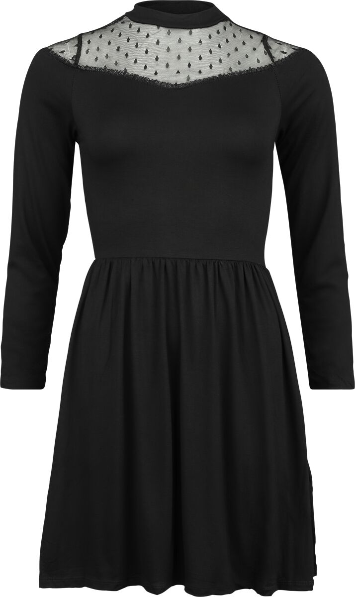 Outer Vision Dress Morticia Kurzes Kleid schwarz in XL
