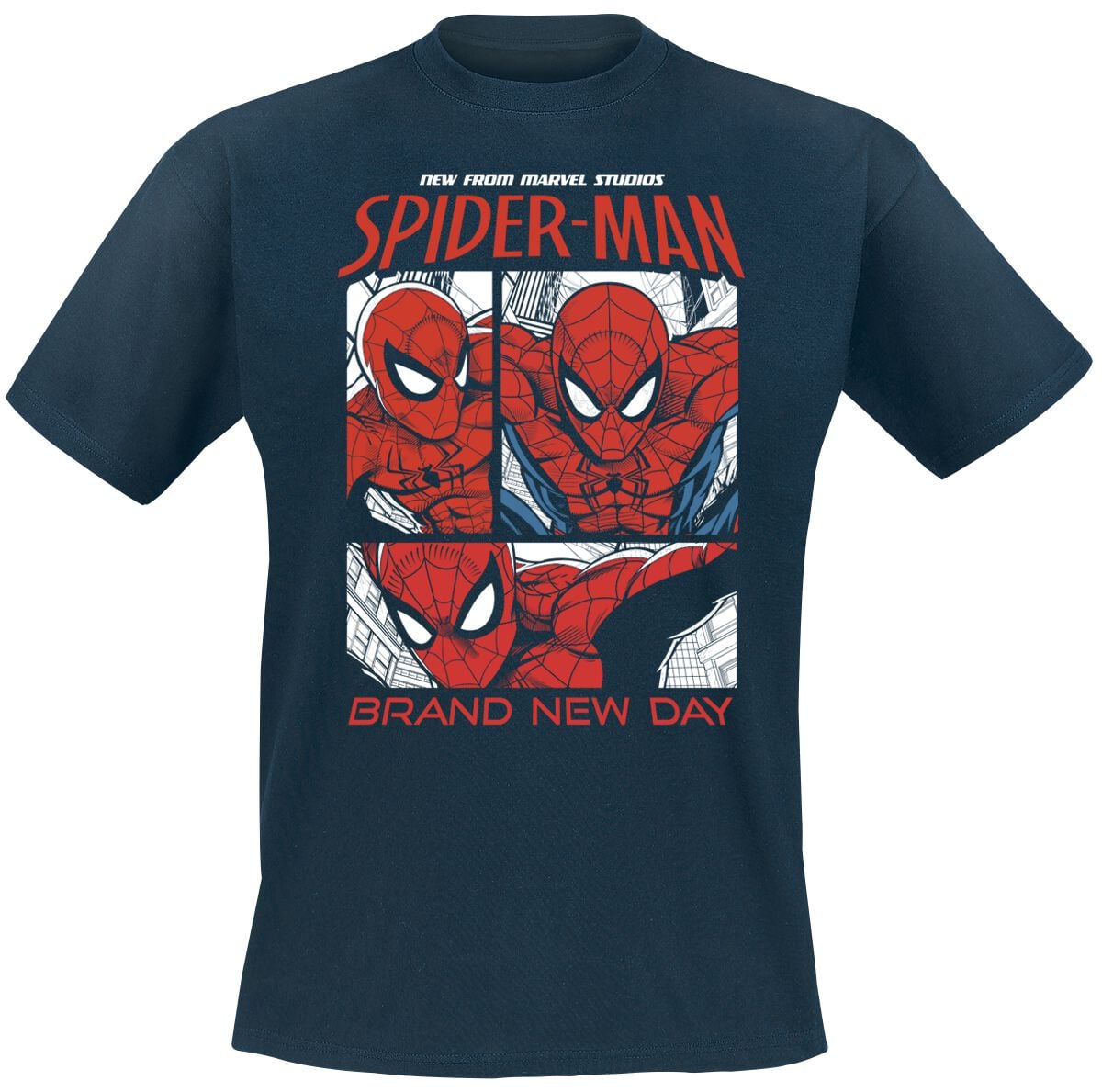Spider-Man New Comics Pose T-shirt Navy
