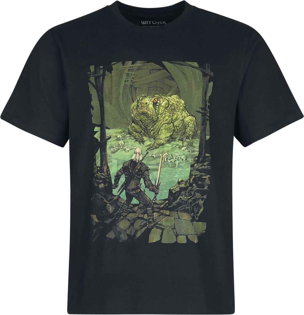The Witcher - Gaming T-Shirt - The Toad Prince - S bis XXL - für Männer - Größe S - schwarz