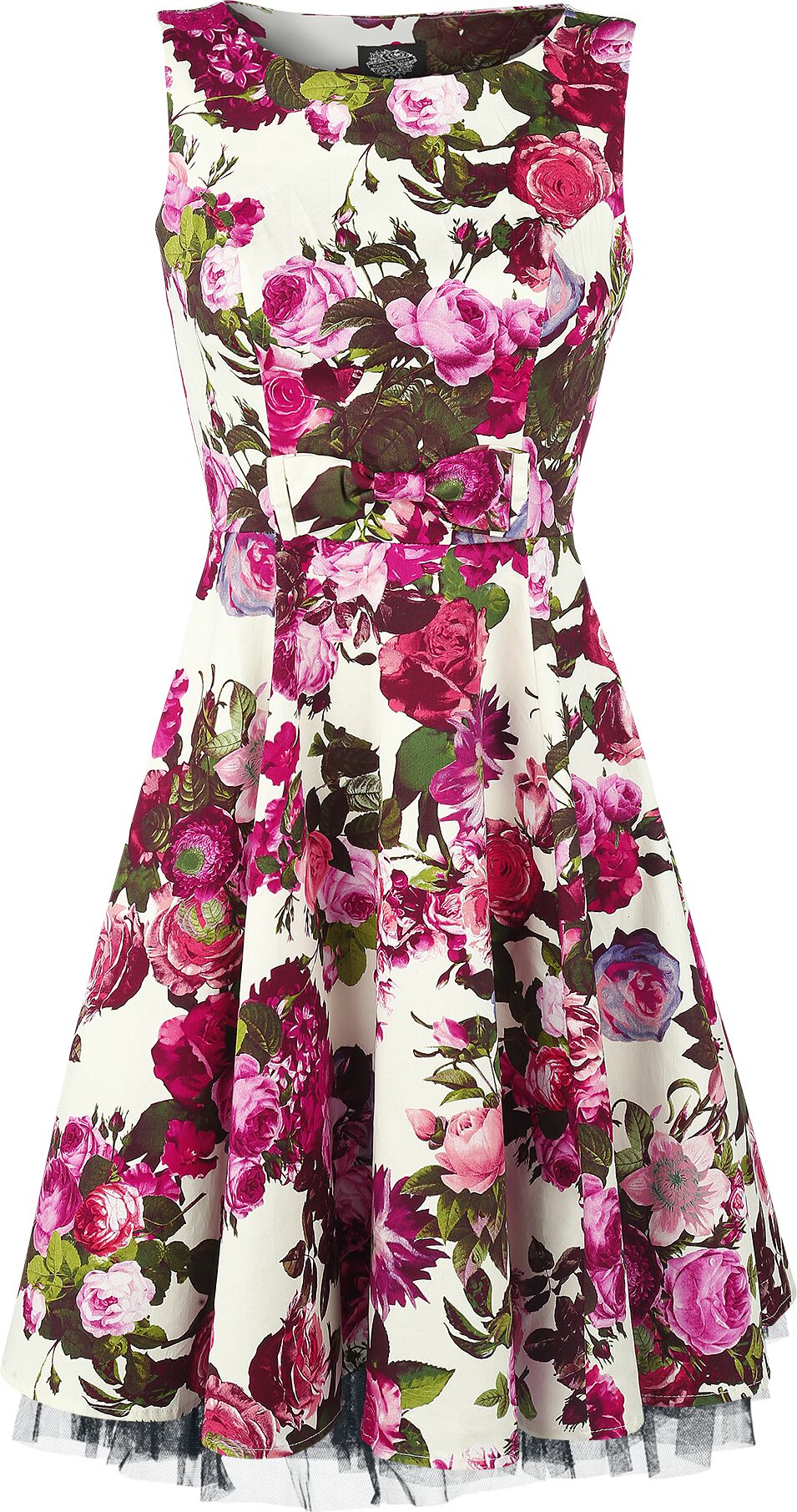 H&R London - Rockabilly Kleid knielang - Audrey 50`s - XS bis 6XL - für Damen - Größe 4XL - multicolor