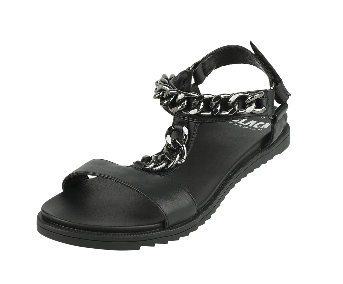 Levně Black Premium by EMP Sandály s řetízky sandály černá