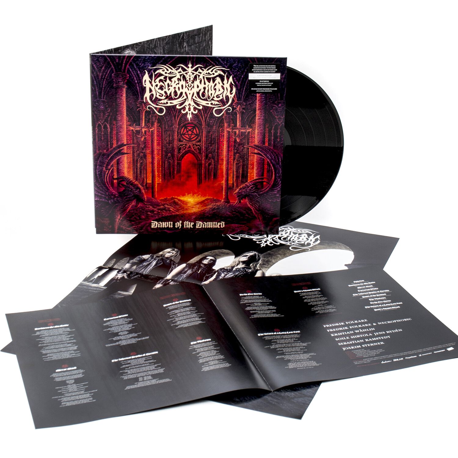 Necrophobic Dawn of the damned LP multicolor Necrophobic Dawn of the damned LP multicolor