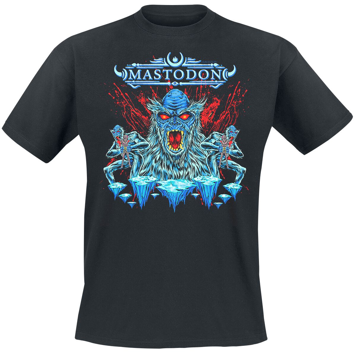 Mastodon Sasquatch & Aliens Blood T-Shirt black