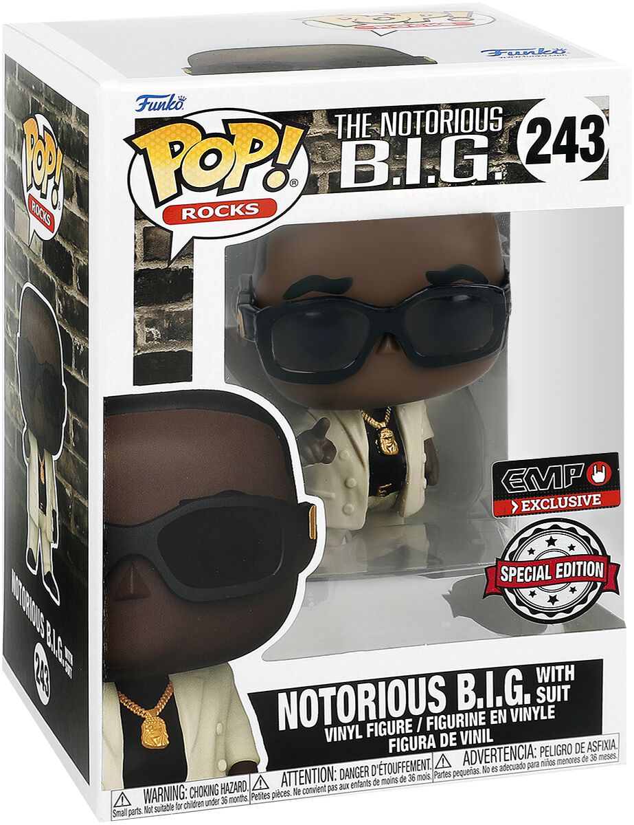 Notorious B.I.G. Notorious B.I.G, with Suit Rocks! Vinyl Figur 243 Funko Pop! multicolor