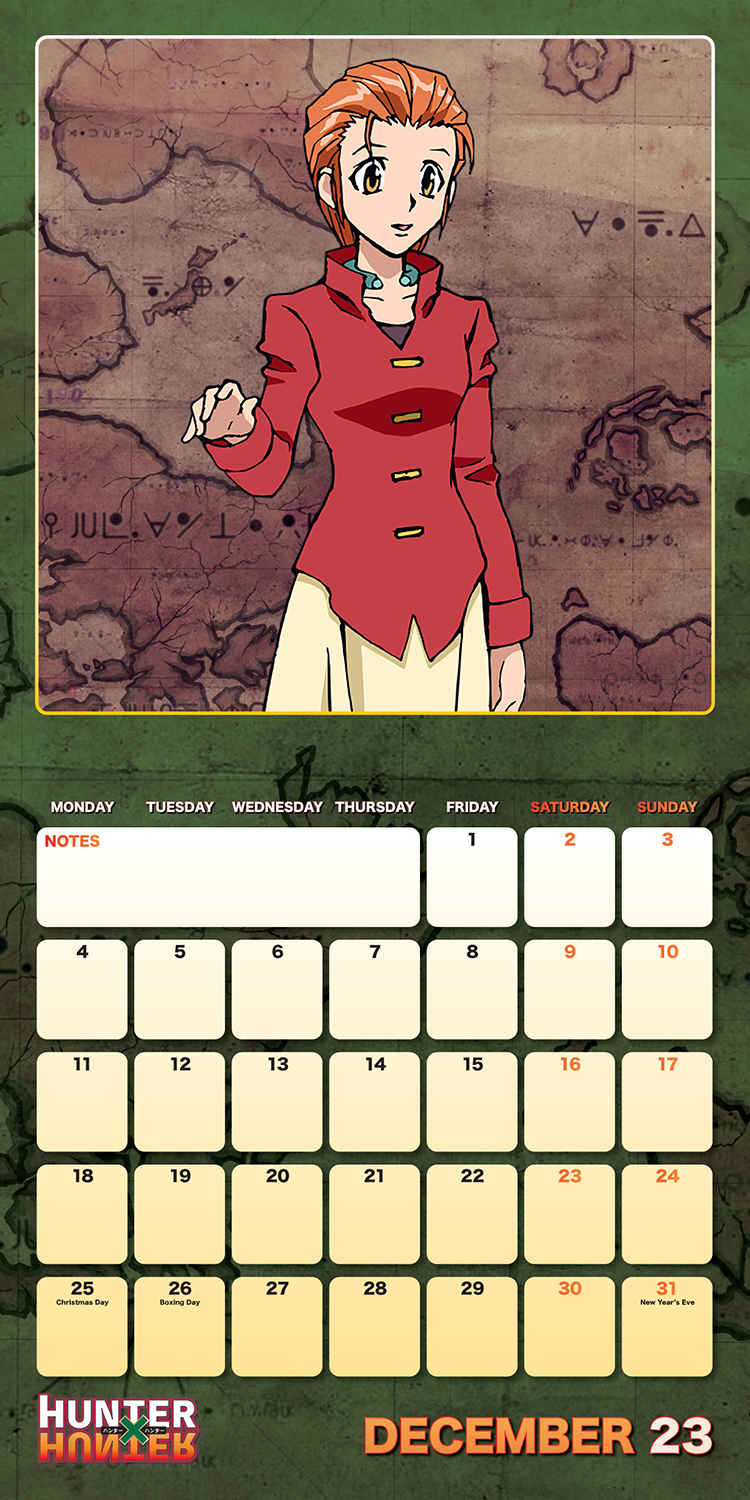 Hunter x Hunter Wandkalender 2023 Wandkalender multicolor