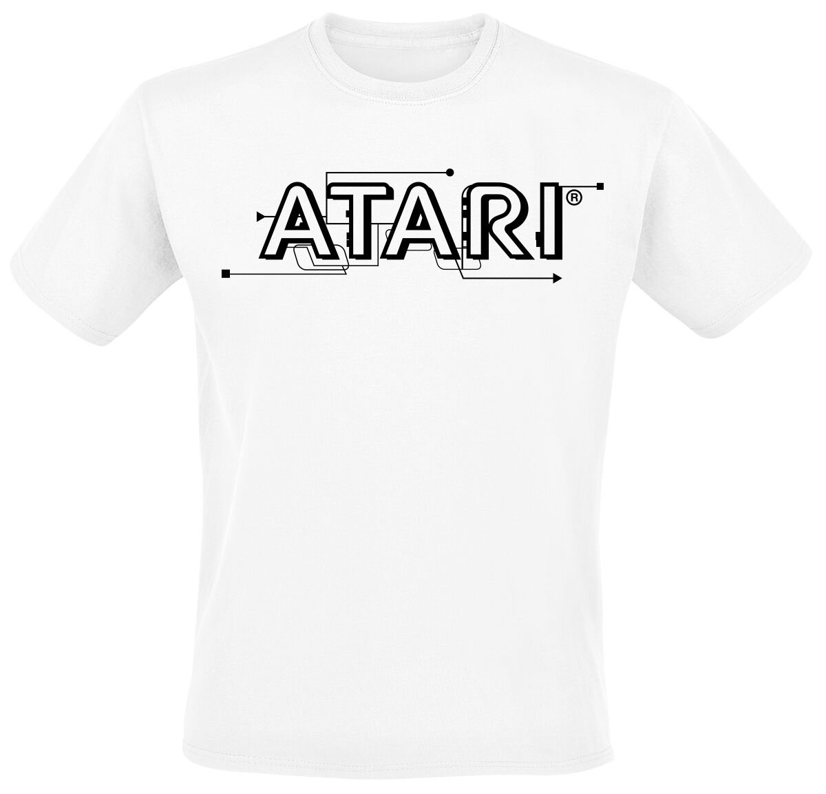 Levně Atari Control Tričko bílá