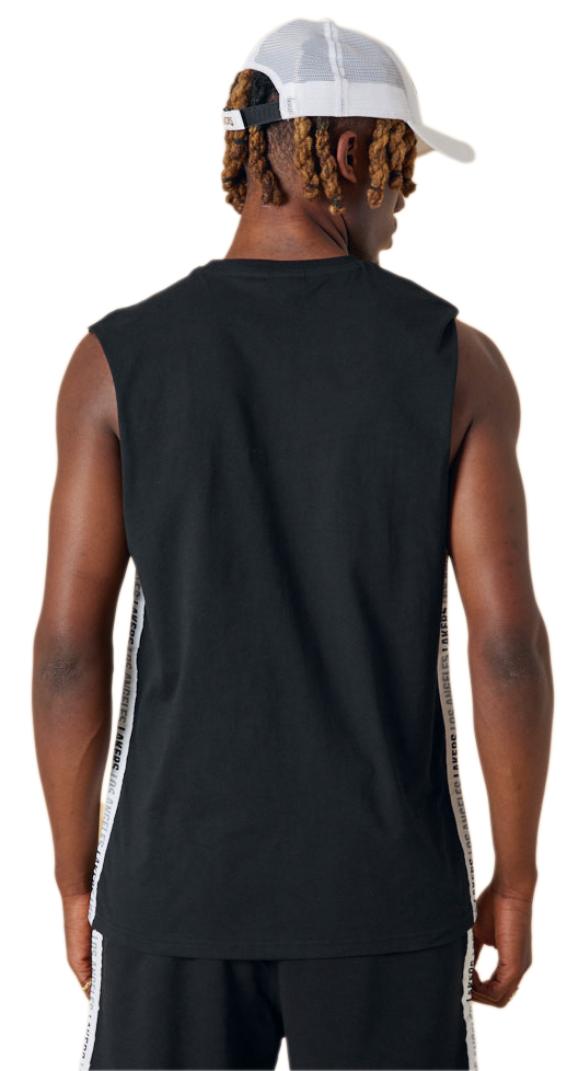 New Era - NBA Los Angeles Lakers Chest Logo Taping Tank-Top schwarz