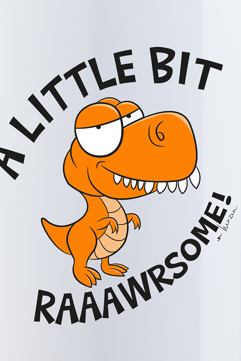 Sprüche A Little Bit Rawrsome Tasse weiß