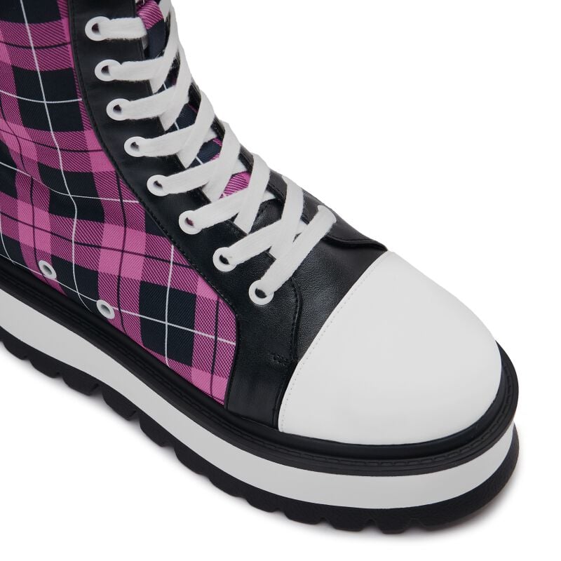 Salvius Safety Pin Military Lace Up Boots