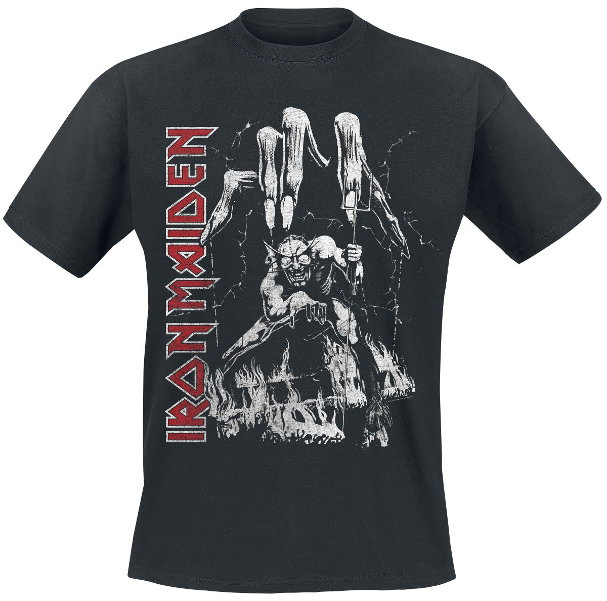 Eddie Big Hand T-Shirt schwarz von Iron Maiden
