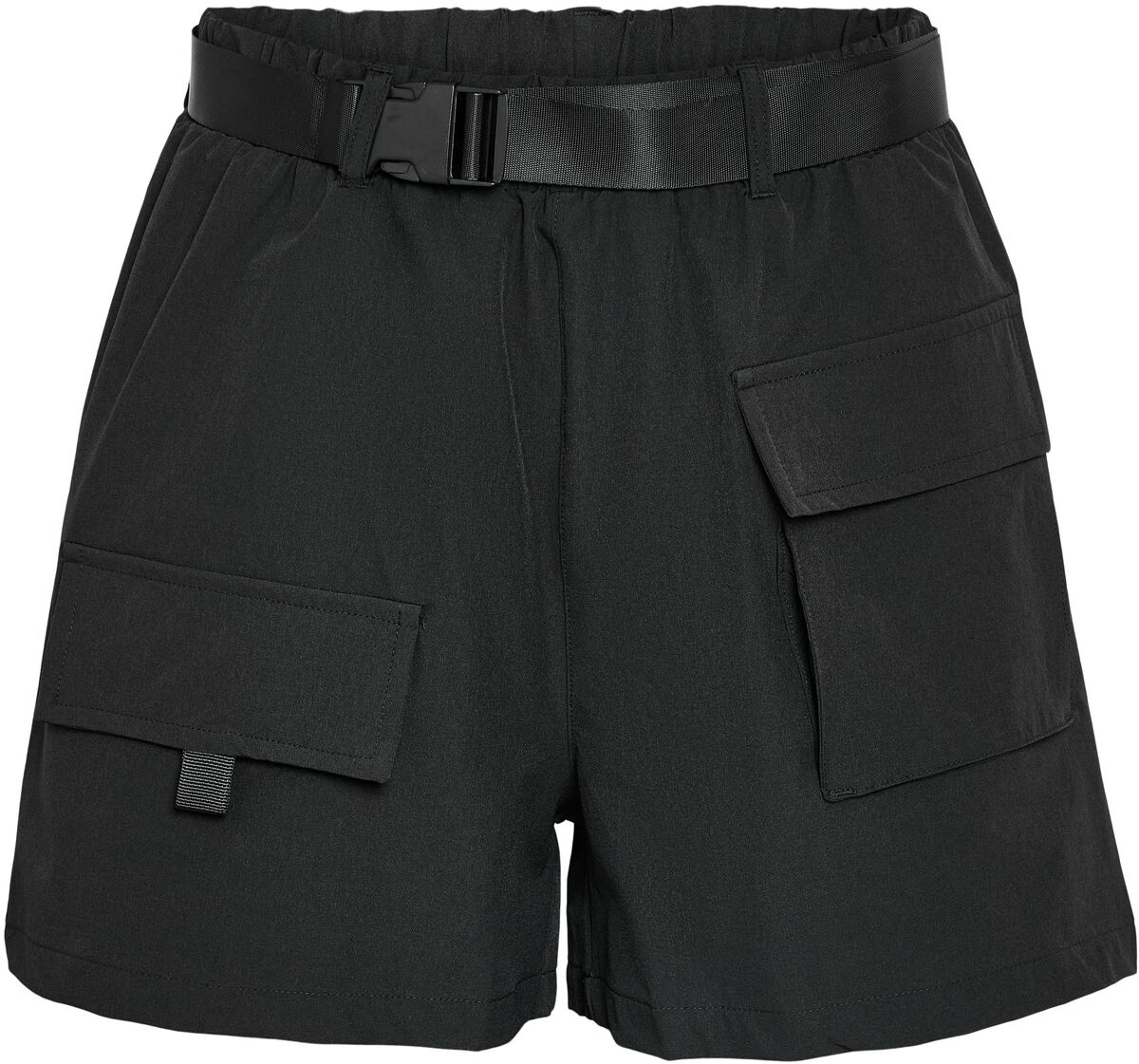 Image of Shorts di Noisy May - NMKirby cargo shorts with belt WVN - XS a L - Donna - nero
